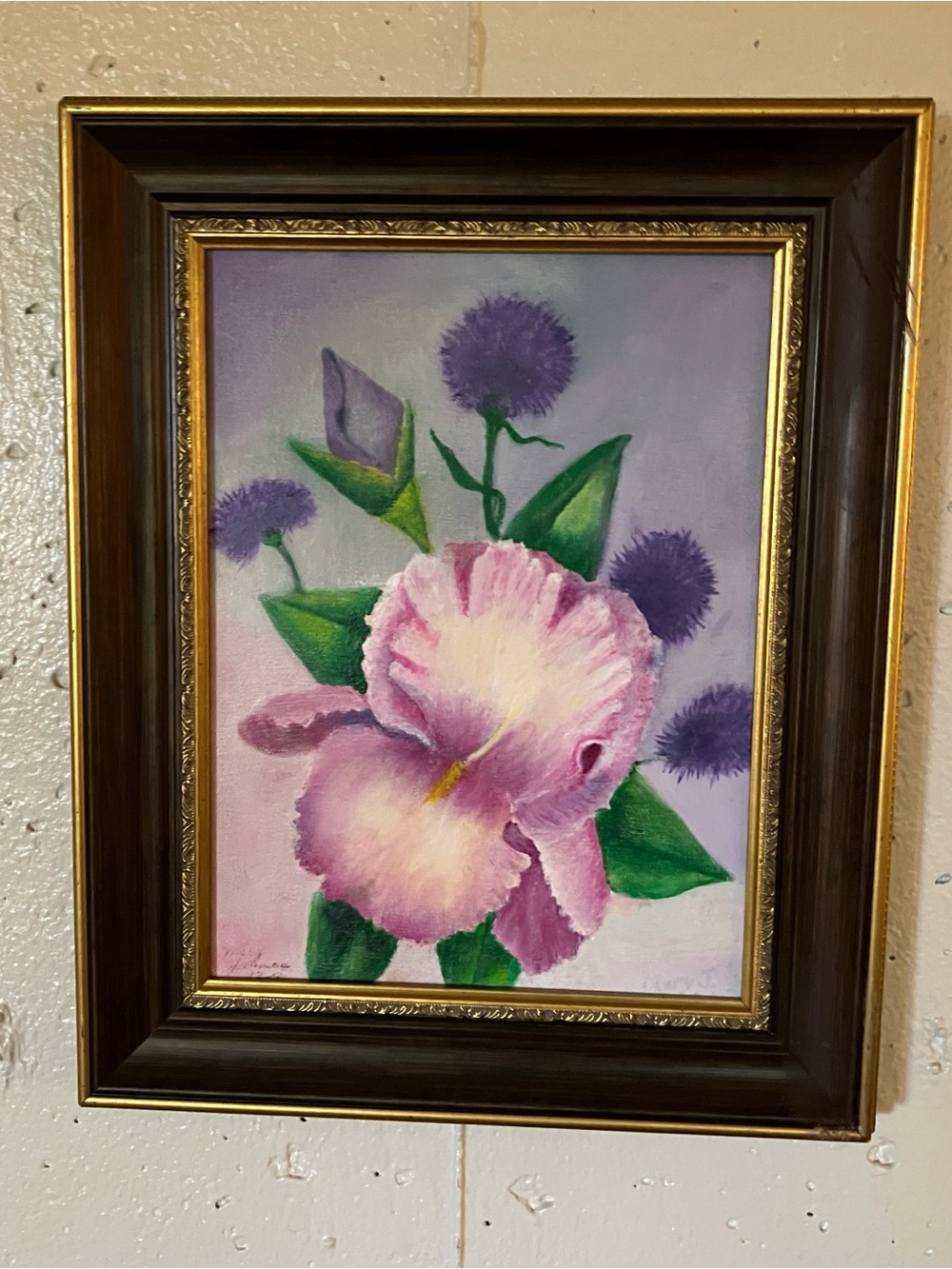 Iris oil painting.